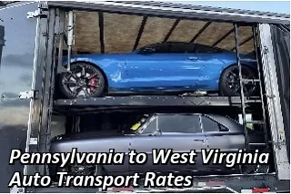 Pennsylvania to West Virginia Auto Transport Rates