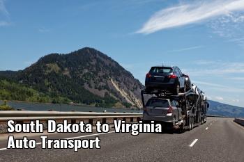 South Dakota to Virginia Auto Transport Shipping
